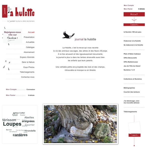 La Hulotte - Le journal le plus lu dans les terriers - journal nature, magazine nature