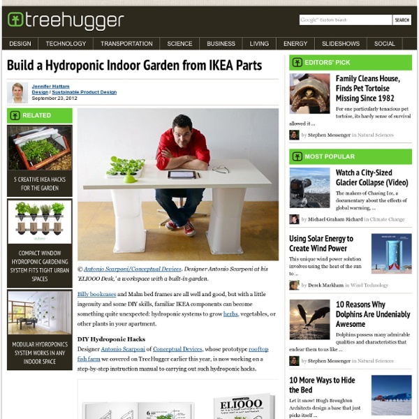 Build A Hydroponic Indoor Garden From IKEA Parts
