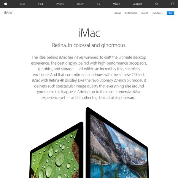 iMac - The ultimate all-in-one desktop computer.