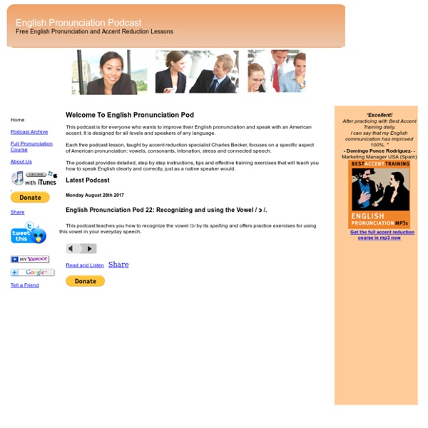 Improve English Pronunciation with Free Podcast