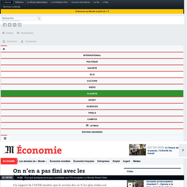 On n’en a pas fini avec les inégalités