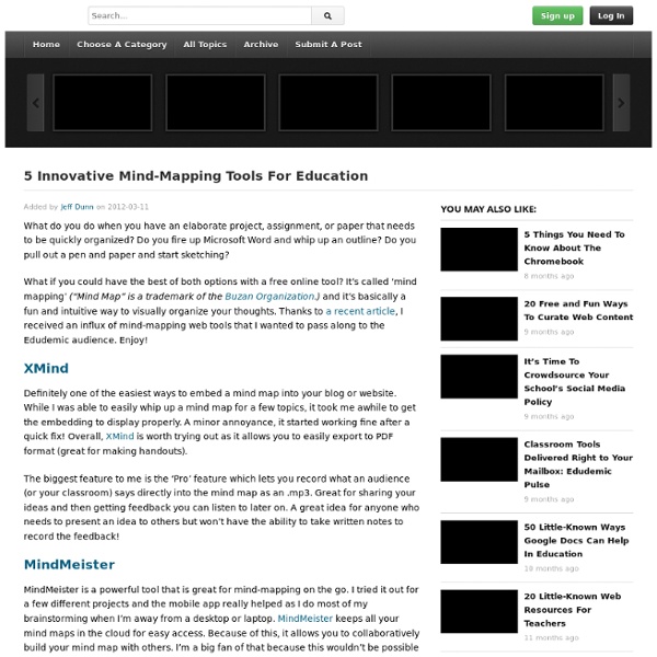 5 Innovative Mind-Mapping Tools For Education