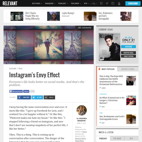 Instagram's Envy Effect