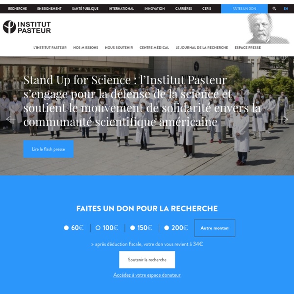 Pour la recherche, pour la santé, pour demain