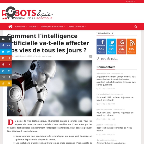 Comment l’intelligence artificielle va-t-elle changer notre vie quotidienne ?