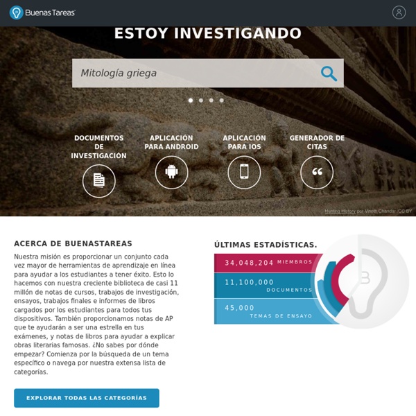 Ensayos de Calidad, Tareas, Monografias, y Trabajos de Investigación Personalizados - BuenasTareas.com