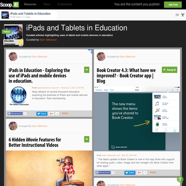 iPads and Tablets in Education