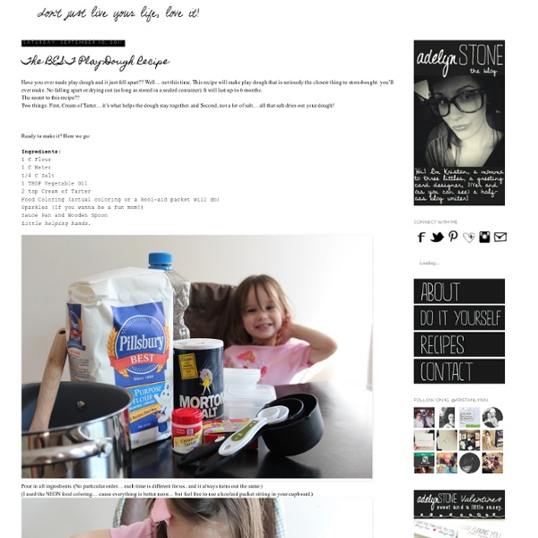 The BEST Play-Dough Recipe