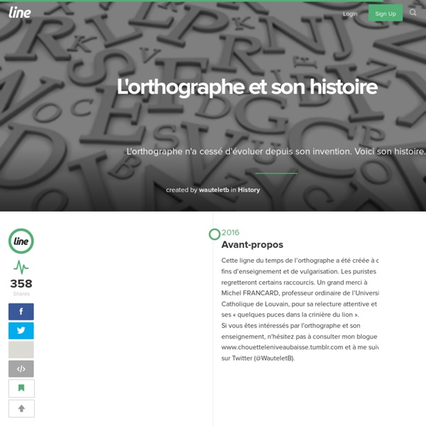 L'orthographe et son histoire