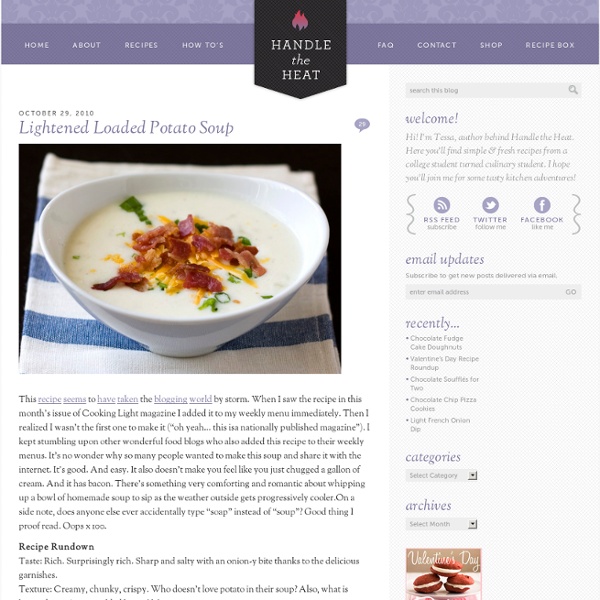 Lightened Loaded Potato Soup