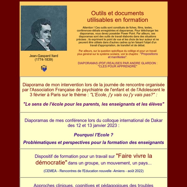 Liste outils de formation