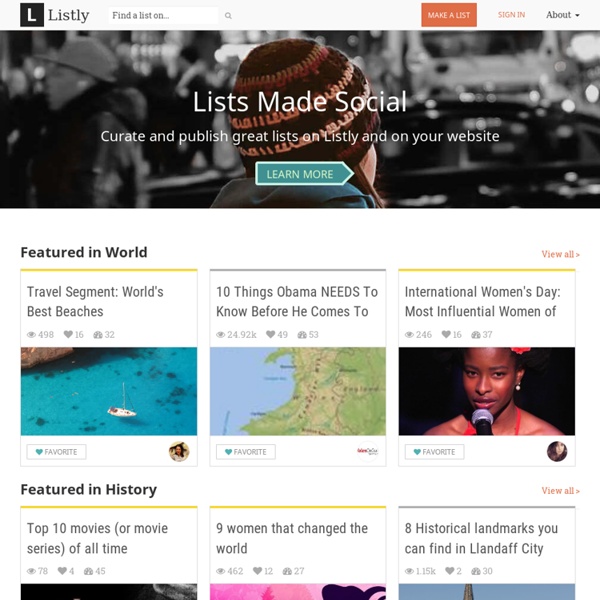 Lists made easy + social + fun!