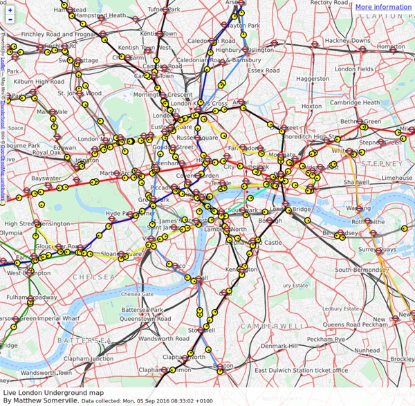 Live map of London Underground trains