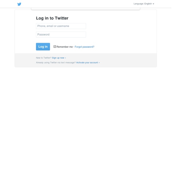 Sign in to Twitter