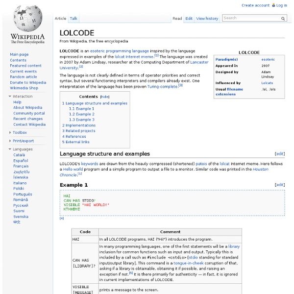 LOLCODE