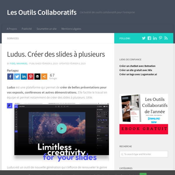 Ludus. Créer des slides à plusieurs
