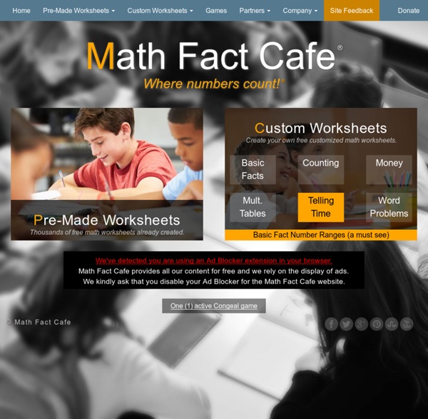 Free Math Worksheets