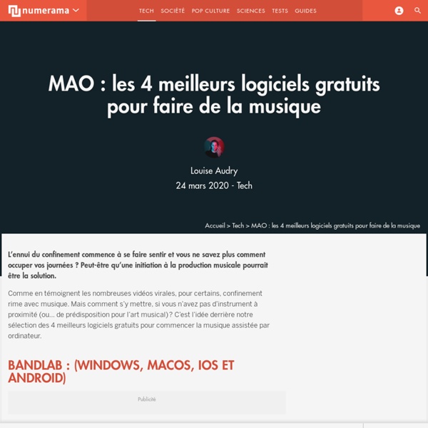 MAO : les 4 meilleurs logiciels gratuits pour faire de la musique