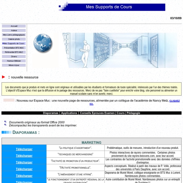Mes Supports de Cours