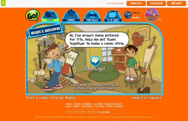 Maya & Miguel . Games . Miguel's Sketchpad (English)