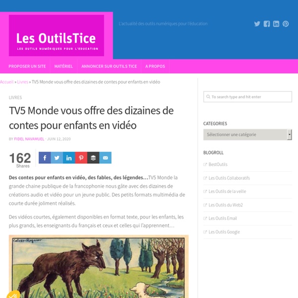 TV5 Monde vous offre des dizaines de contes pour enfants en vidéo