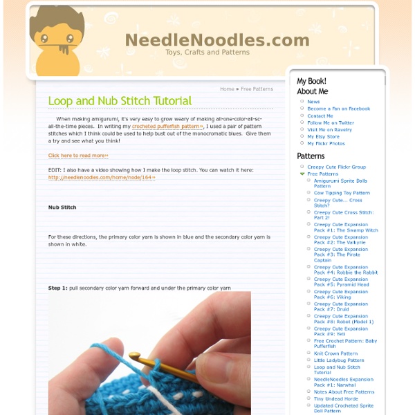 Loop and Nub Stitch Tutorial