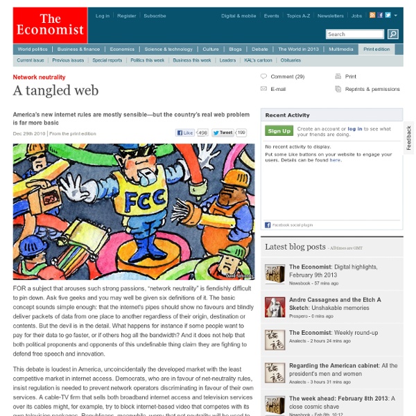 Network neutrality: A tangled web