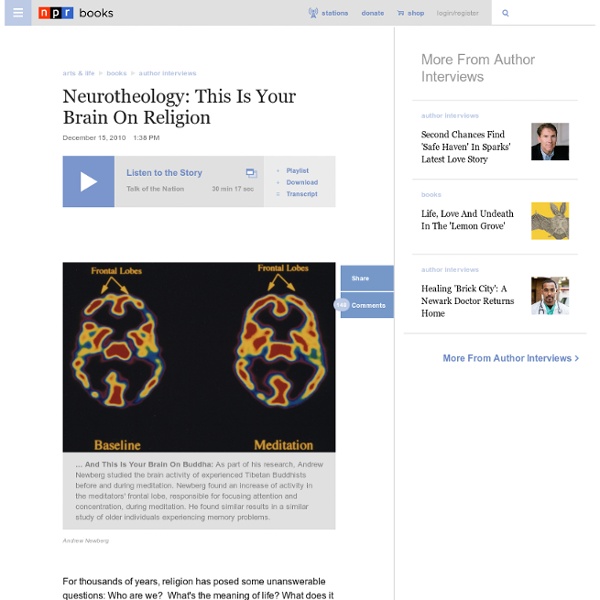 Neurotheology: This Is Your Brain On Religion
