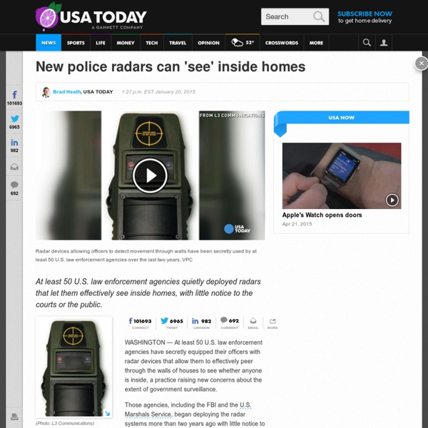 New police radars can 'see' inside homes