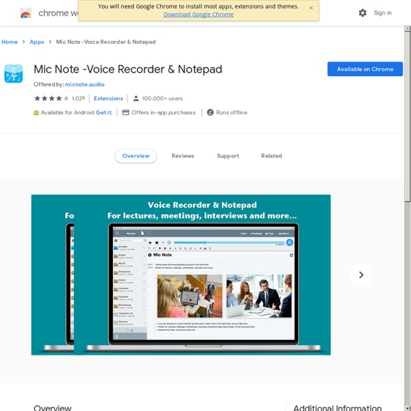 Mic Note -Voice Recorder & Notepad