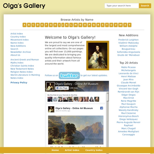 Olga's Gallery - Online Art Museum.