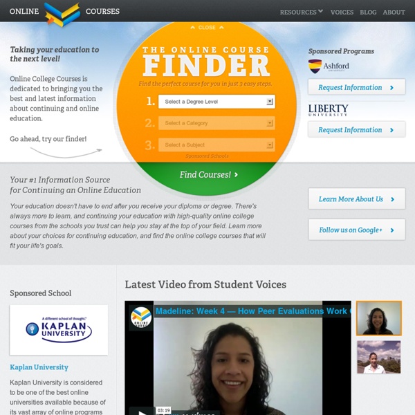 Find Online College Courses That Fit Your Life