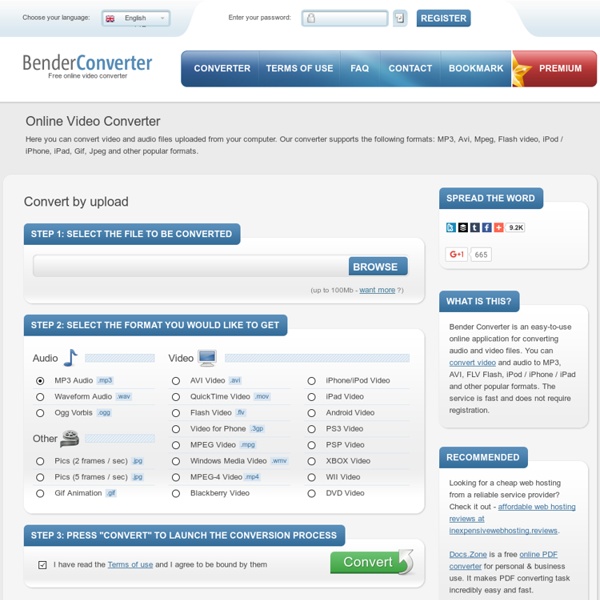 YouTube Converter to Mp3, Avi, iPod, iPhone