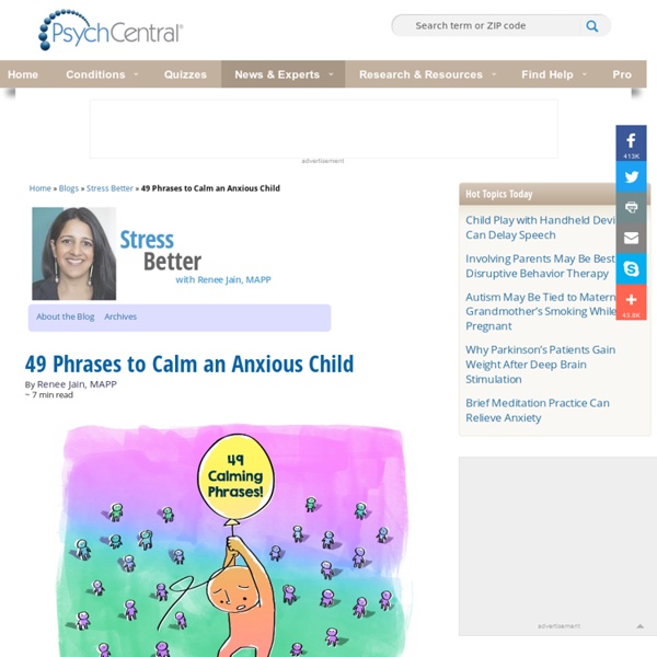 49 Phrases to Calm an Anxious Child