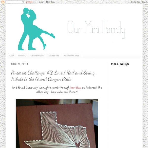 Pinterest Challenge: AZ Love / Nail and String Tribute to the Grand Canyon State