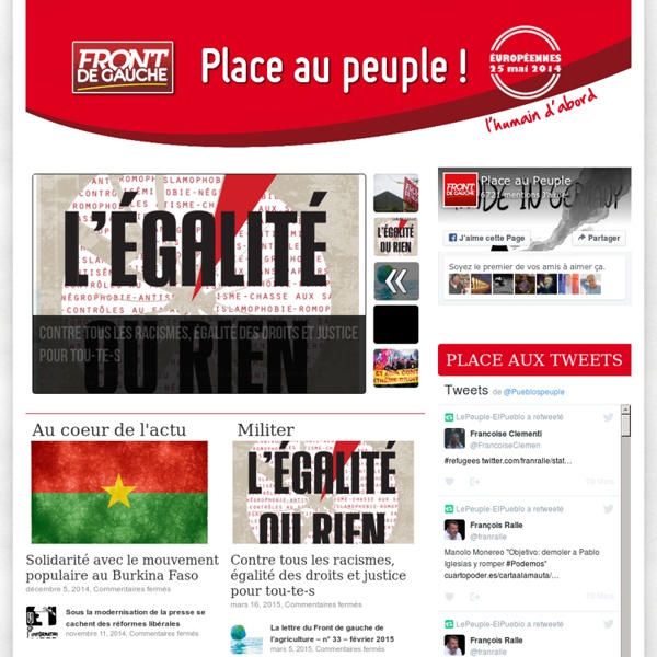 PLACE AU PEUPLE ! 2012