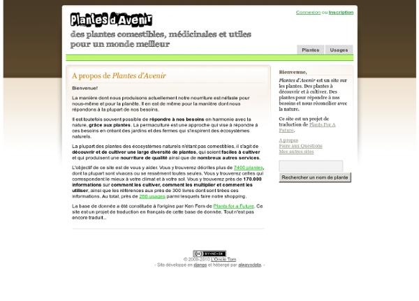 Plantes d'Avenir