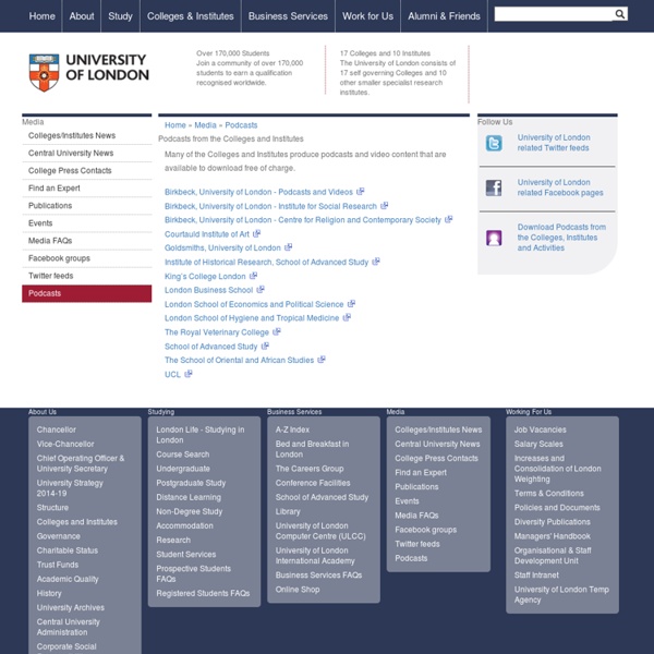 University of London Podcasts