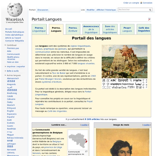 Portail:Langues