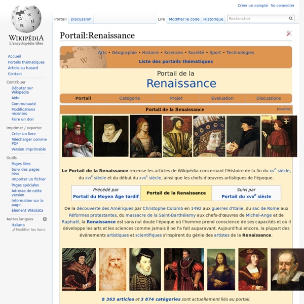 Portail:Renaissance