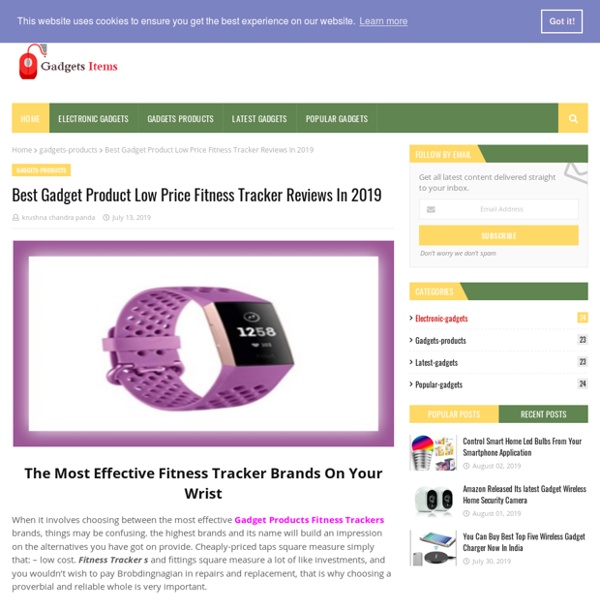 Best Gadget Product Low Price Fitness Tracker Reviews In 2019