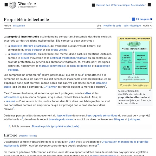 Propriété intellectuelle