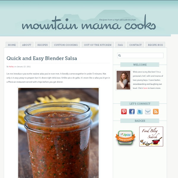 Quick and Easy Restaurant Style Salsa