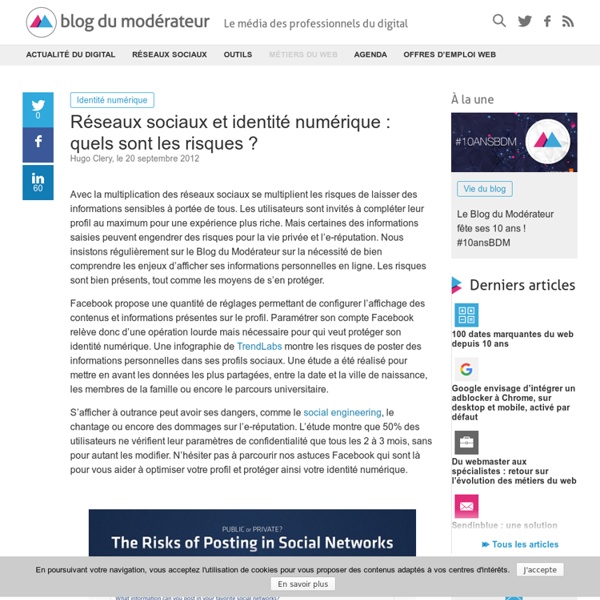 Réseaux sociaux et identité numérique : quels sont les risques ?