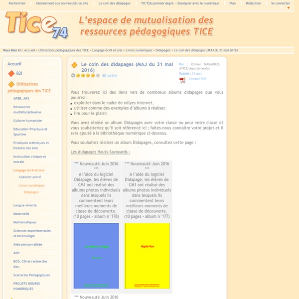 Nombreuses ressources didapages