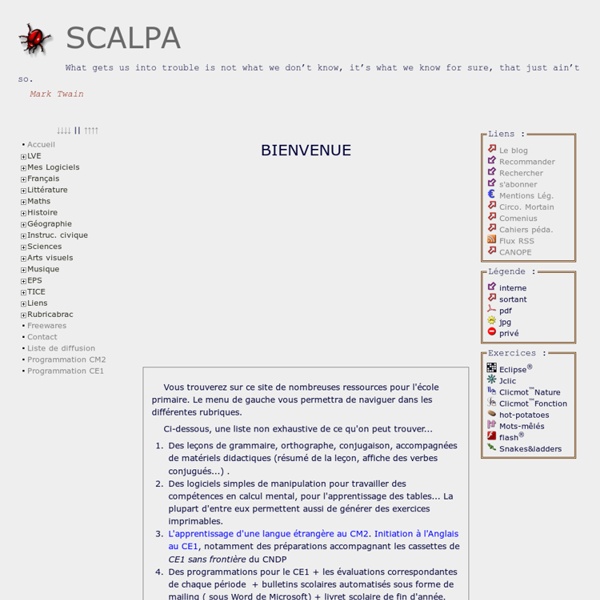 Ressources pour l'école primaire - Exercices de français en ligne