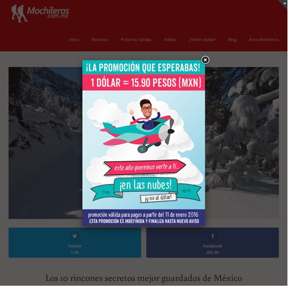 Los 10 rincones secretos mejor guardados de México - Mochileros.com.mx