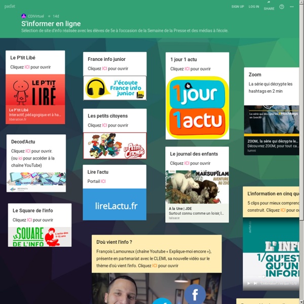 S'informer en ligne