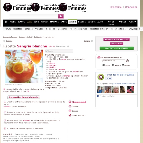 Sangria blanche