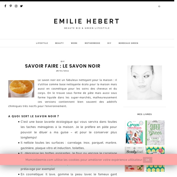 Savoir faire : Le savon noir